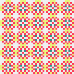 Fototapeta premium Abstract Cross Pattern generative computational art illustration