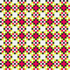 Abstract Cross Pattern generative computational art illustration