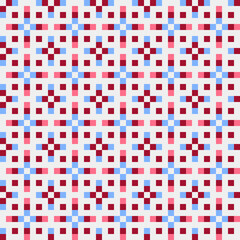 Fototapeta premium Abstract Cross Pattern generative computational art illustration