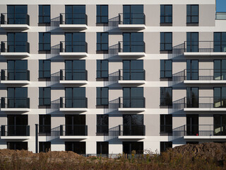 Construction of housing for people - construction site