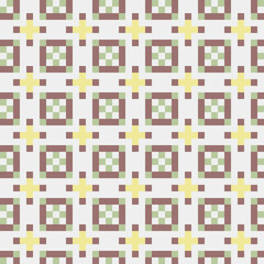 Abstract Cross Pattern generative computational art illustration