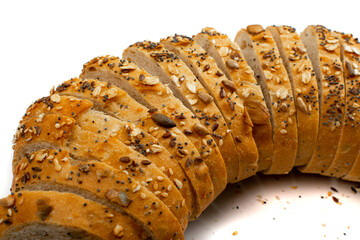 Homemade Sourdough Bread Loaf Slices