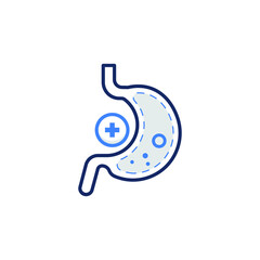 Stomach vector icon illustration sign