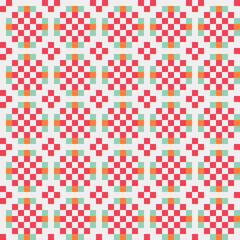 Fototapeta premium Abstract Cross Pattern generative computational art illustration