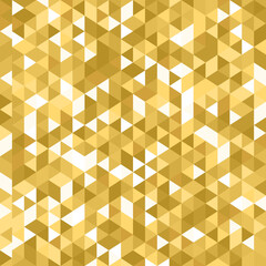 Geometric abstract background of golden squares