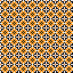 Abstract Cross Pattern generative computational art illustration