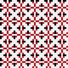 Abstract Cross Pattern generative computational art illustration