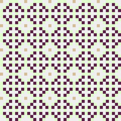 Fototapeta premium Abstract Cross Pattern generative computational art illustration