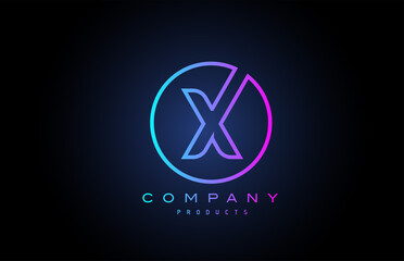 X alphabet letter logo icon. Creative design for company and business
