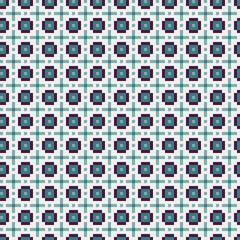 Fototapeta premium Abstract Cross Pattern generative computational art illustration