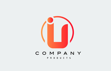 U alphabet letter logo icon. Creative design for company and business