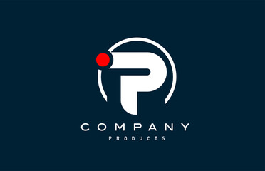 P alphabet letter logo icon. Creative design for company and business