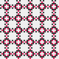 Abstract Cross Pattern generative computational art illustration