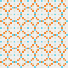 Abstract Cross Pattern generative computational art illustration