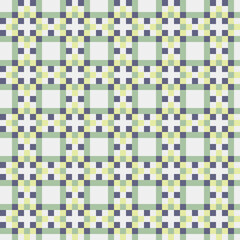 Fototapeta premium Abstract Cross Pattern generative computational art illustration