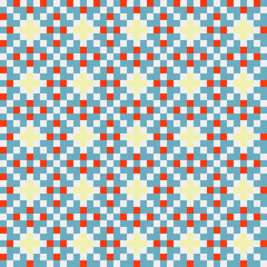 Abstract Cross Pattern generative computational art illustration