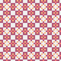 Abstract Cross Pattern generative computational art illustration