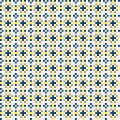 Abstract Cross Pattern generative computational art illustration