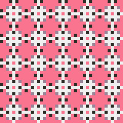 Abstract Cross Pattern generative computational art illustration