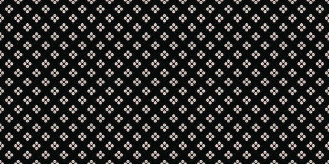 Black luxury background with pearls. Vector illustration. 