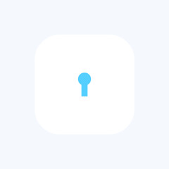 Lock Key hole sign icon vector illustration