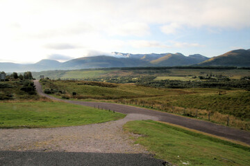 A view of the Scottish Highlands north of Ben Nevis