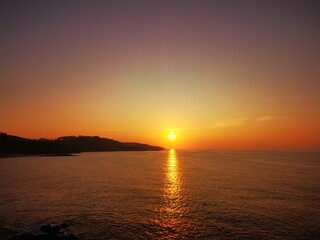 Obraz premium sunset over the sea