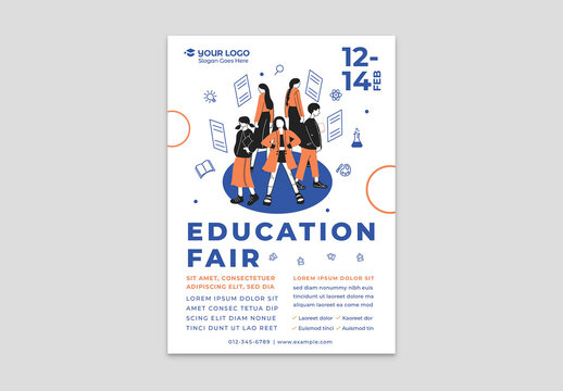 Education Fair Flyer for High School College Academic Events