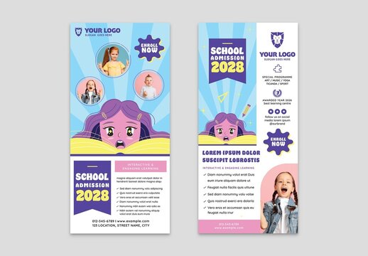 Education School Thin Card Flyer