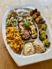 Organic lifestyle veggie tapas falafel kloß, klößchen, modern neu