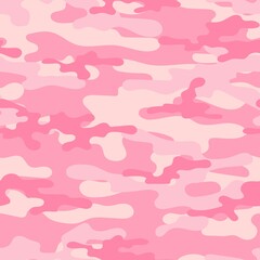 pink seamless camouflage. print on clothes or print. vector.