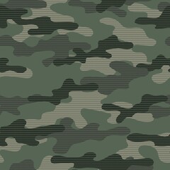 Fototapeta premium modern military vector green camouflage print, seamless pattern for clothing headband or print. camouflage from pols 