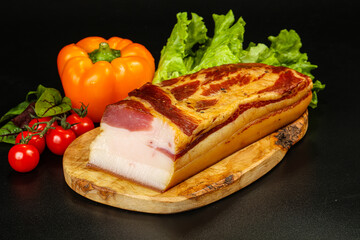 Delicous smoked pork for snack