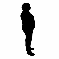 a woman body silhouette vector