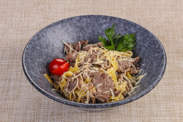 Italian Pasta with roast beef