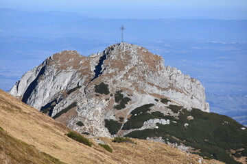 Fototapeta premium Giewont, Tatry, góry, Park Narodowy, krajobraz, 