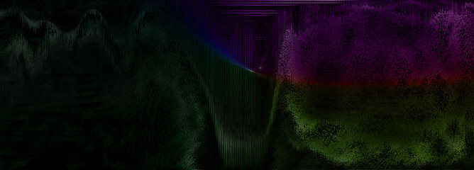 Abstract iridescent glitch art background image.