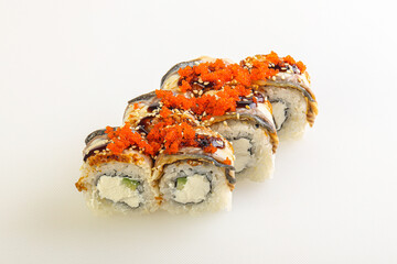 Japanese tradtional roll with eel