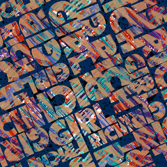 abstract background seamless typography pattern