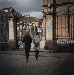 person walking in the street