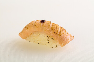 Japanese traditional sushi with salmon