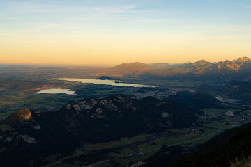 Breitenberg Sonnenuntergang Tannheimer Berge Pfronten