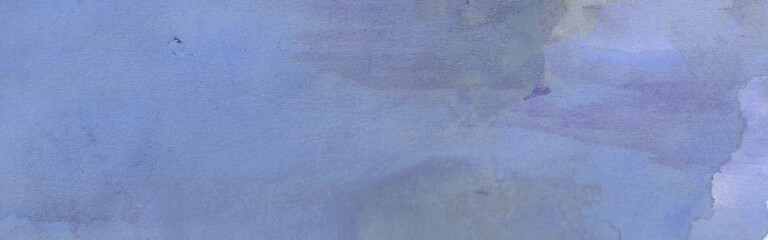 Blue painted texture, watercolor banner background