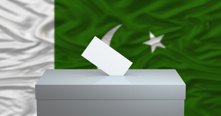 Pakistan flag and military concept
