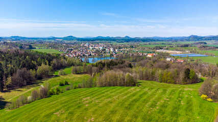 Rural landscape around Jablonne v Podjestedi