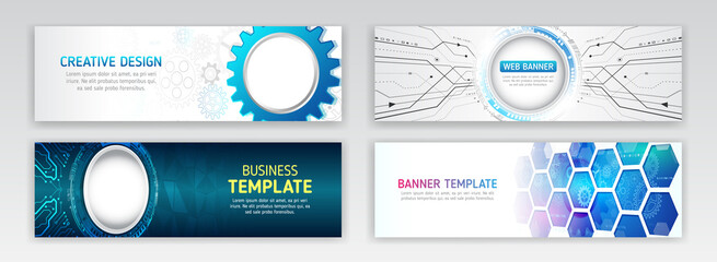 Cyber security internet and networking concept. Digital internet communication. Abstract web design banner. Modern graphic template for websites. High tech futuristic technology background.