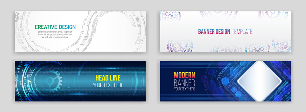 High tech futuristic technology background. Cyber security for business and internet projects. Abstract web design banner. Modern graphic template for websites.