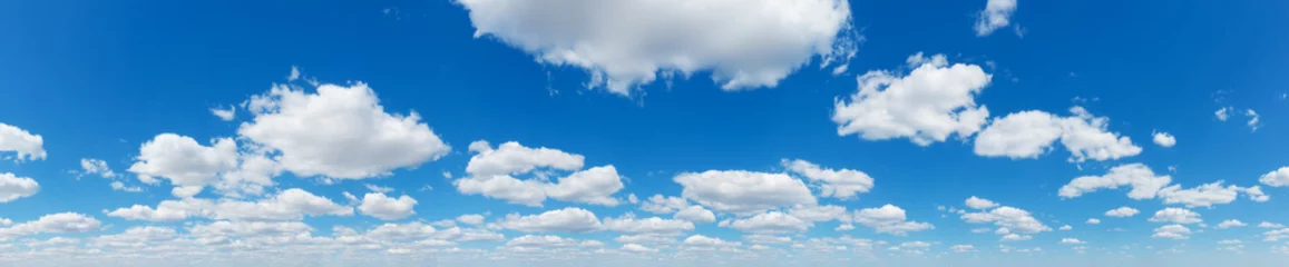 Foto op Plexiglas Panorama Blue sky and white clouds. Bfluffy cloud in the blue sky background © Pakhnyushchyy