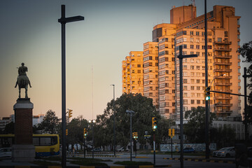Sunset at the Hospital de Clinicas de Montevideo, Uruguay