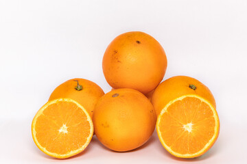 A bunch of brazilian oranges, laranja-bahia.